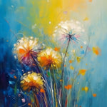 Ethereal dandelion seeds cross stitch kit for beginners