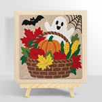 Fall harvest basket punch needle kit for beginners
