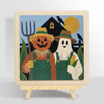 Farm halloween buddies punch needle kit for beginners