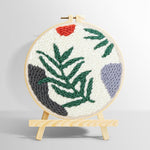 Fern leaf punch needle kit for beginners
