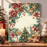Festive christmas border decor pearl diamond painting kit for beginners