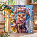 Festive holiday granny pearl diamond painting kit for beginners
