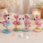 Flamingo paradise 3d beaded mini diy craft kits