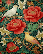 Floral bird tapestry cross stitch kit for beginners