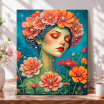 Floral pearl goddess pearl diamond painting kit for beginners