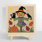 Friendly scarecrow punch needle kit for beginners