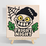Fright night skull punch needle kit for beginners