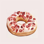 Frosted donut cross stitch kit for beginners