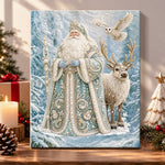 Frosty saint of winter woods pearl diamond painting kit for beginners