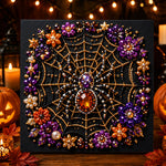 Gem spider web pearl diamond painting kit for beginners
