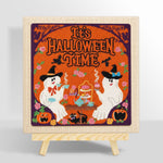 Ghost halloween tea party punch needle kit for beginners