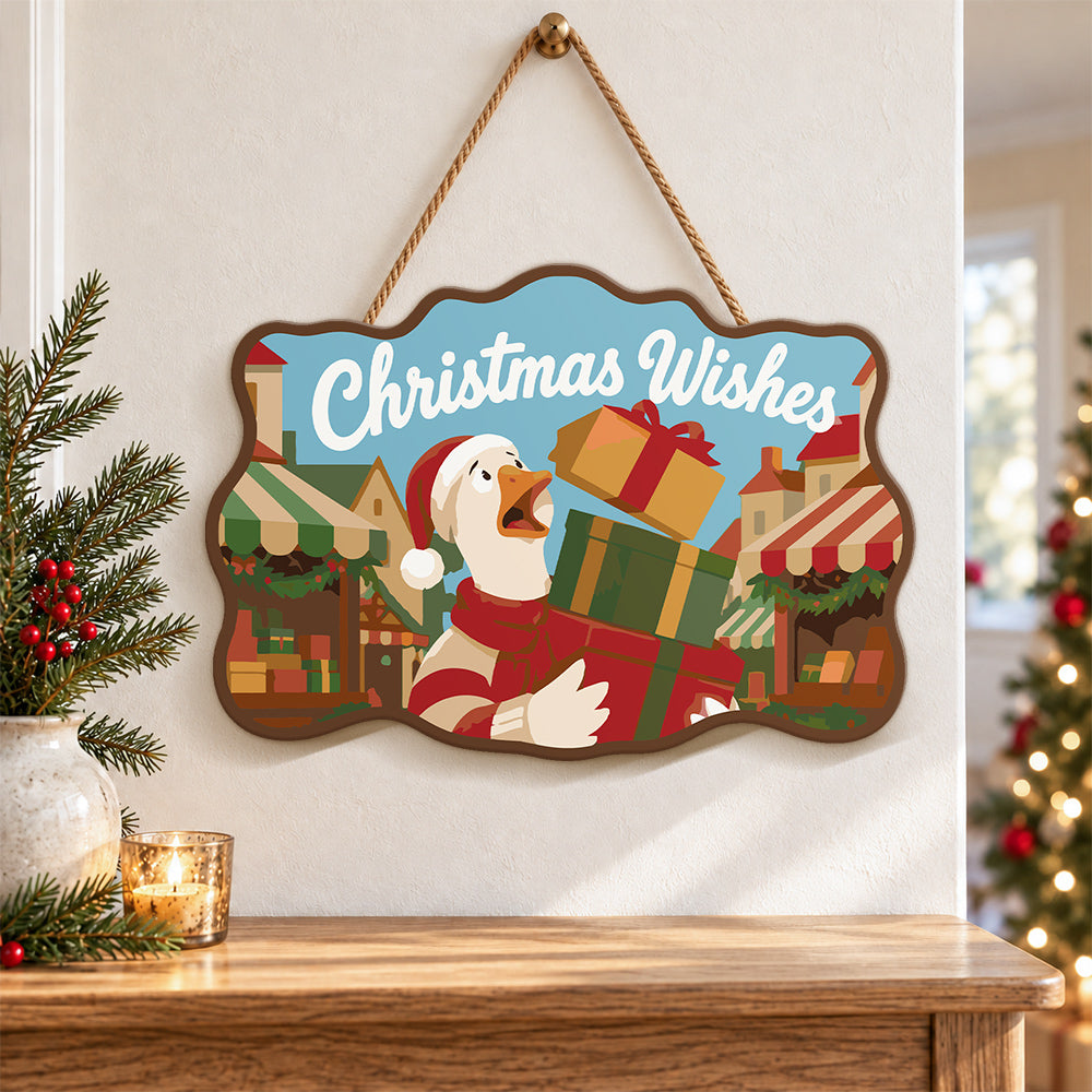 Gift stack celebration paint by numbers door hanger as indoor wall decor