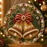 Golden bells pearl diamond painting kit for beginners