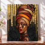 Golden butterfly beauty pearl diamond painting kit for beginners