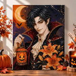 Gothic vampire gentleman pearl diamond painting kit for beginners