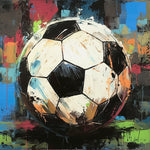 Graffiti soccer ball cross stitch kit for beginners