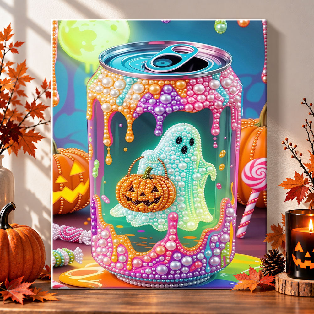 Halloween pearl can art pearl diamond painting kit for beginners
