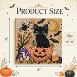 Framed Halloween pearl art available in square size 20cm