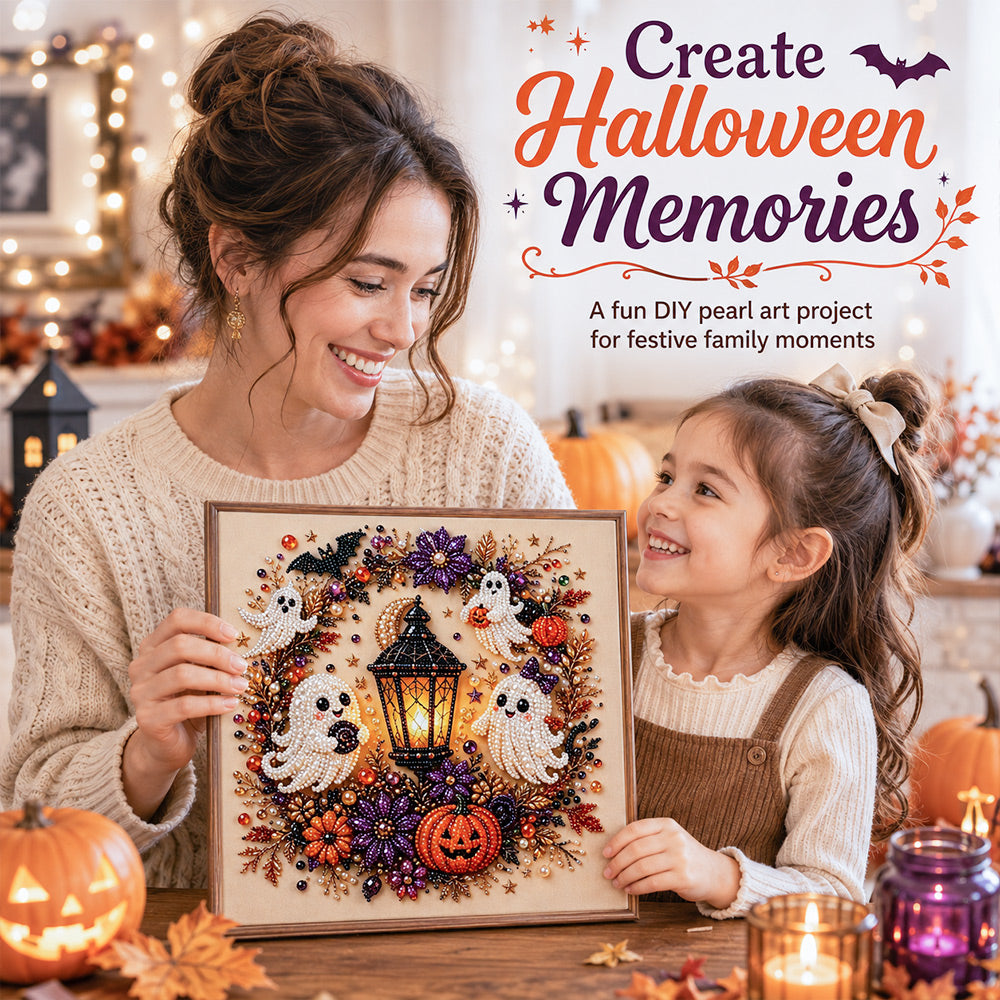 Halloween pearl art project for the whole family to enjoy together
