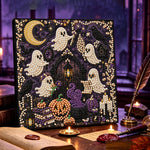 Halloween spooky ghosts and pumpkins pearl diamond painting kit for beginners
