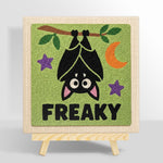 Hanging freaky bat punch needle kit for beginners
