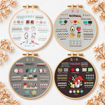Hard embroidery stitch art embroidery kit