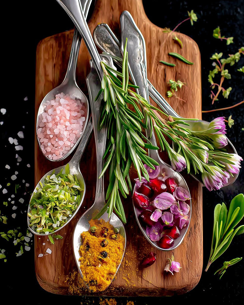 Herbs and spices still life cross stitch kit for beginners