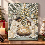 Holy night nativity scene pearl diamond painting kit for beginners