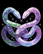 Infinity heart snakes cross stitch kit for beginners