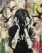 Inner turmoil cross stitch kit for beginners