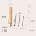 Interchangeable punch needle set