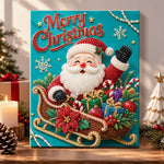 Jolly santa celebration pearl diamond painting kit for beginners