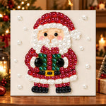 Jolly santa claus pearl diamond painting kit for beginners