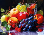 Juicy fruit still life cross stitch kit for beginners