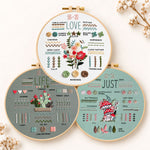 Learn basic hand stitching embroidery kit