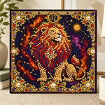 Leo lion pearl diamond painting kit for beginners