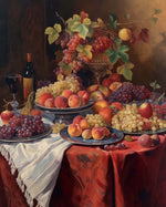 Luxurious autumn fruit table cross stitch kit for beginners