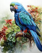 Macaw wildlife painting cross stitch kit for beginners