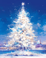 Magical christmas tree cross stitch kit for beginners