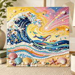 Magical ocean wave art pearl diamond painting kit for beginners