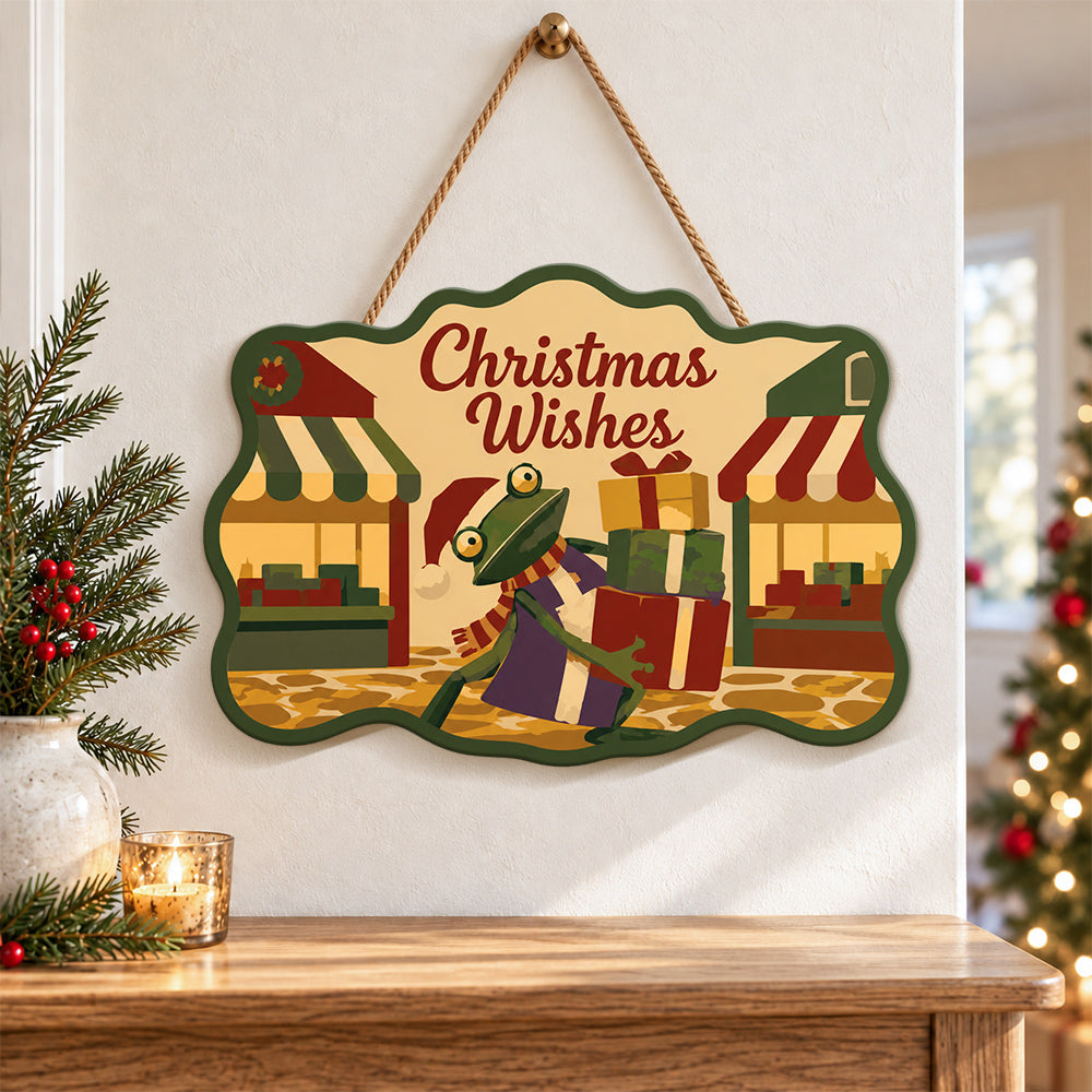 Market gift haul paint by numbers door hanger as indoor wall decor