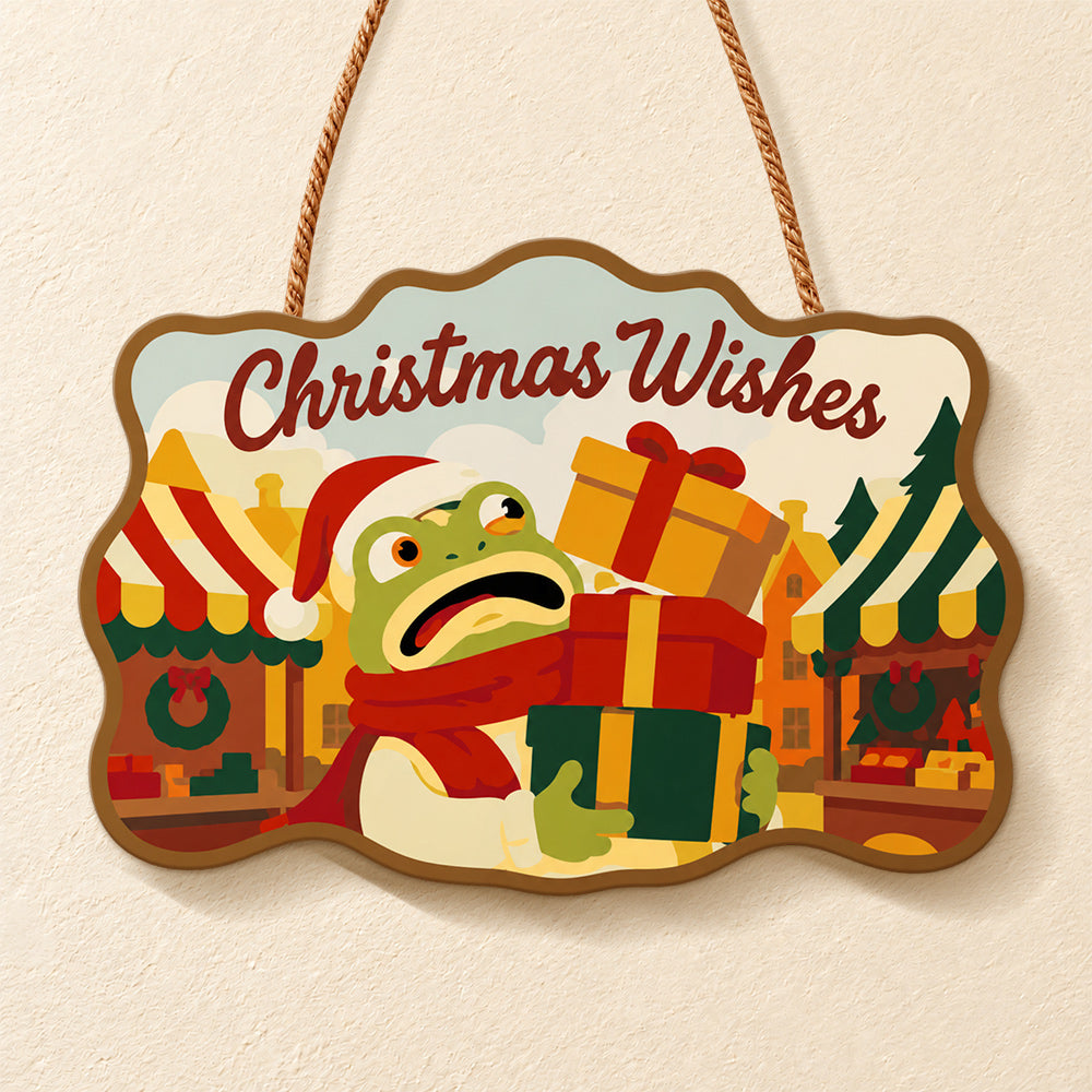 Market gift stack paint by numbers door hanger finished design