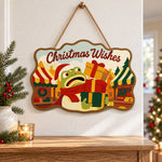 Market gift stack paint by numbers door hanger as indoor wall decor