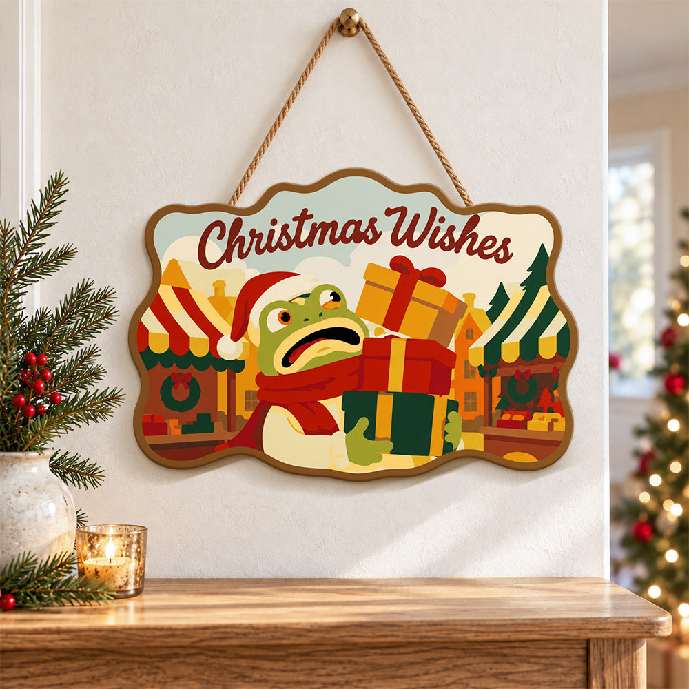 Market gift stack paint by numbers door hanger as indoor wall decor