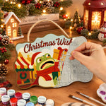 Market gift stack paint by numbers door hanger painting process