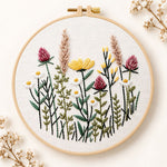Meadow blossom embroidery kit