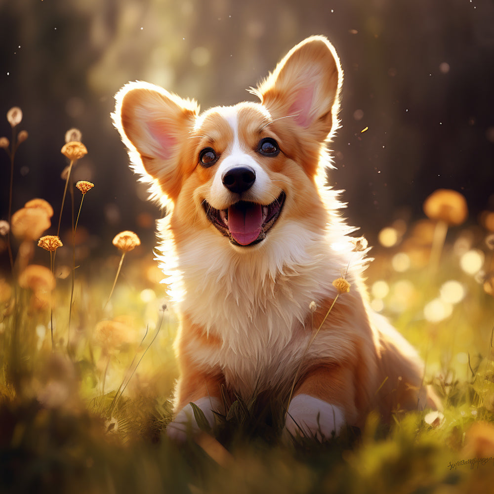 Meadow corgi cross stitch kit for beginners