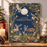 Merry christmas forest wildlife pearl diamond painting kit for beginners