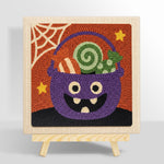 Monster candy bucket punch needle kit for beginners