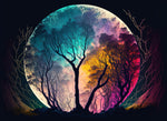 Moonlit enchanted forest cross stitch kit for beginners